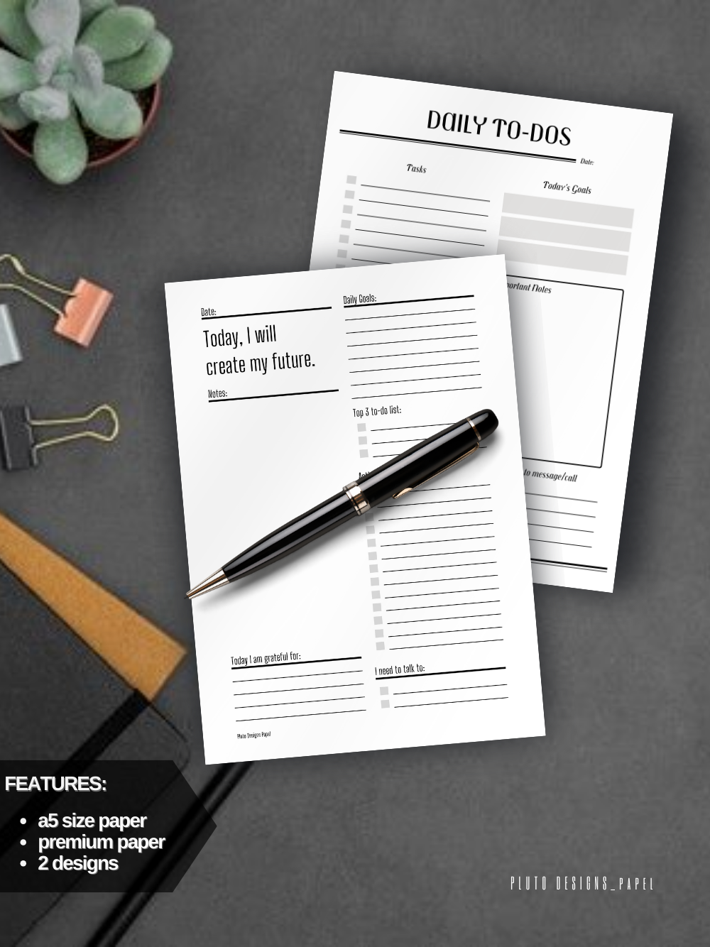 Minimalist Corporate Task Handler Planner Writing Pad