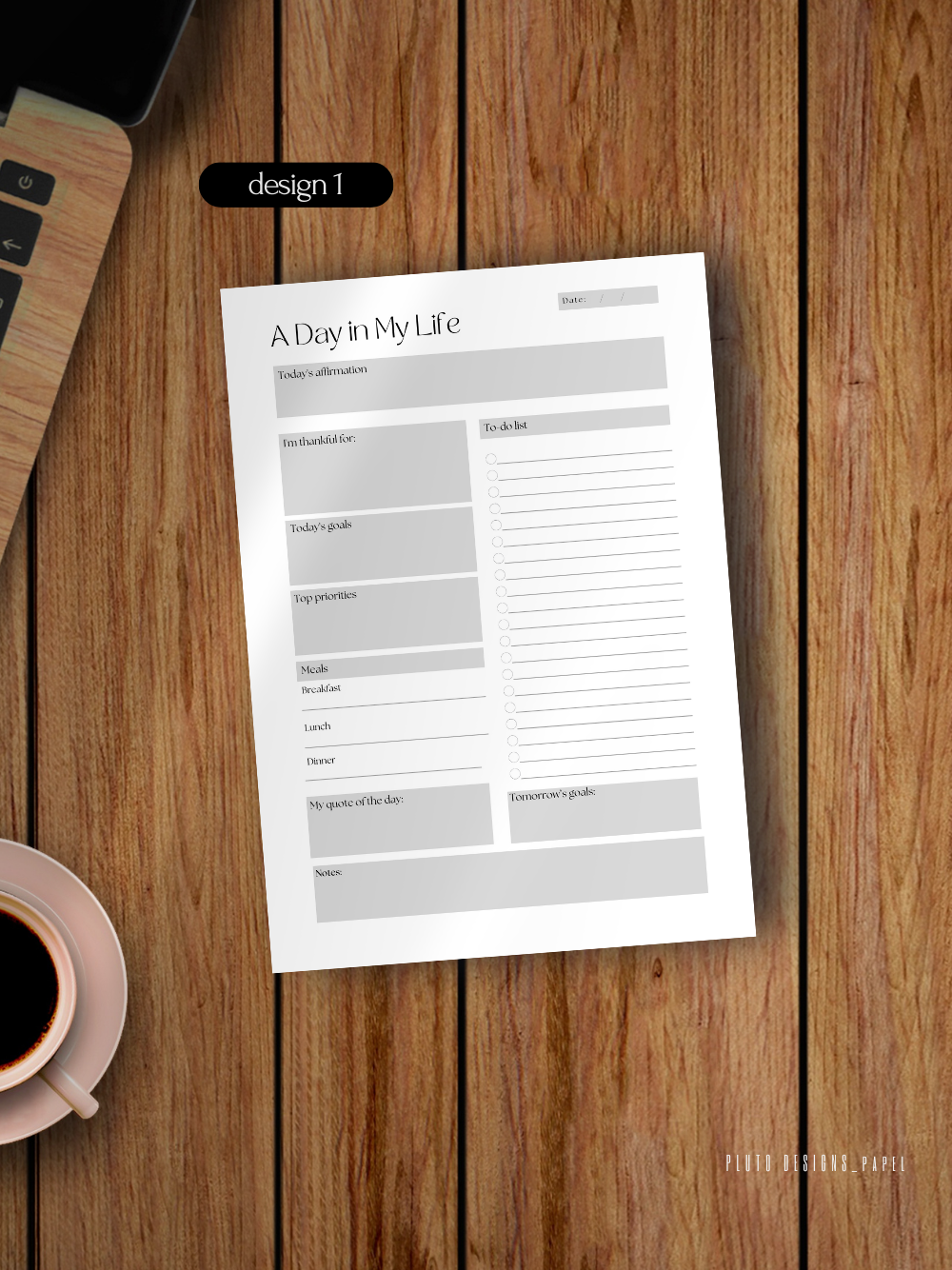 Daily Planner with Time Schedules Writing Pad Notepads
