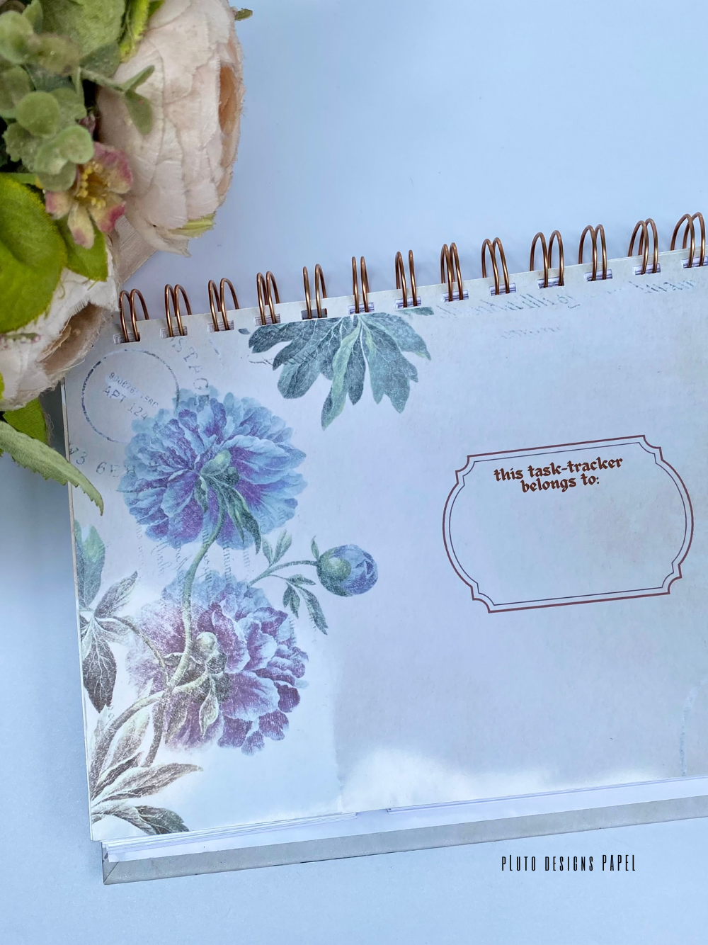 Vintage-Inspired Daily Task Tracker & Habit Monitor Undated Planner