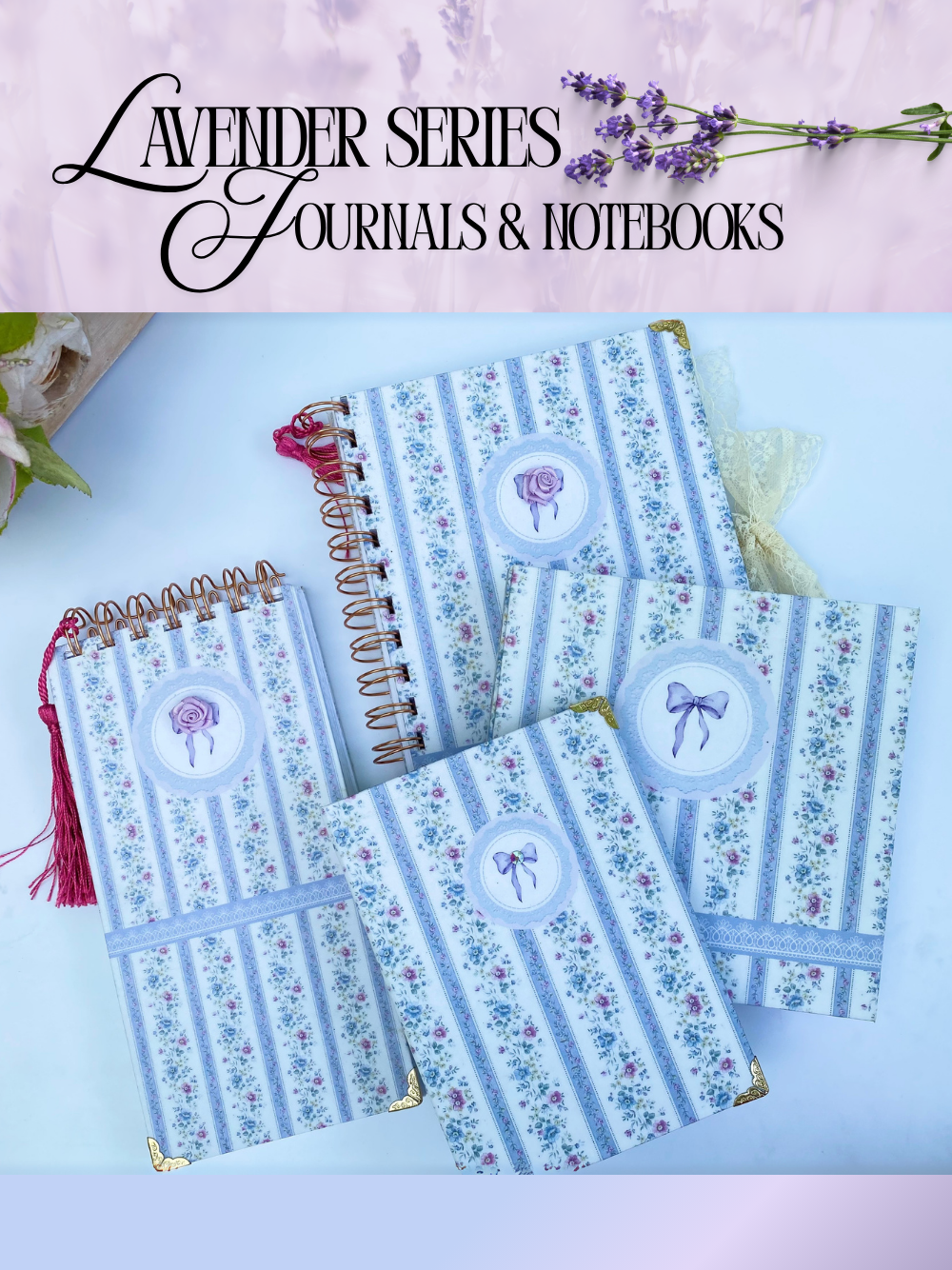 Lavender Series Journal Notebook Stationery set β Journals, Notepads & Weekly Planner