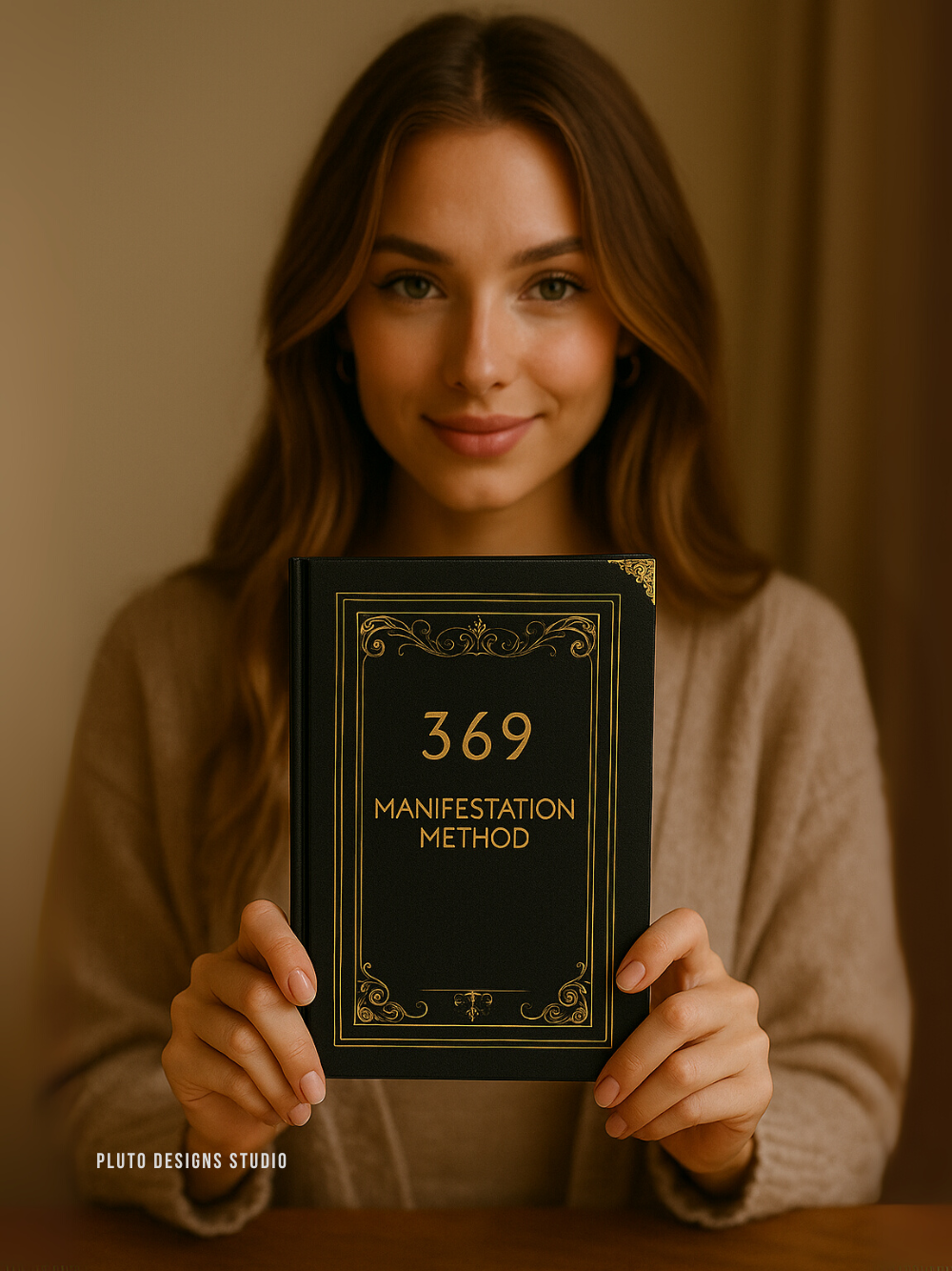 369 Manifestation Method Journal Black Cosmic Theme