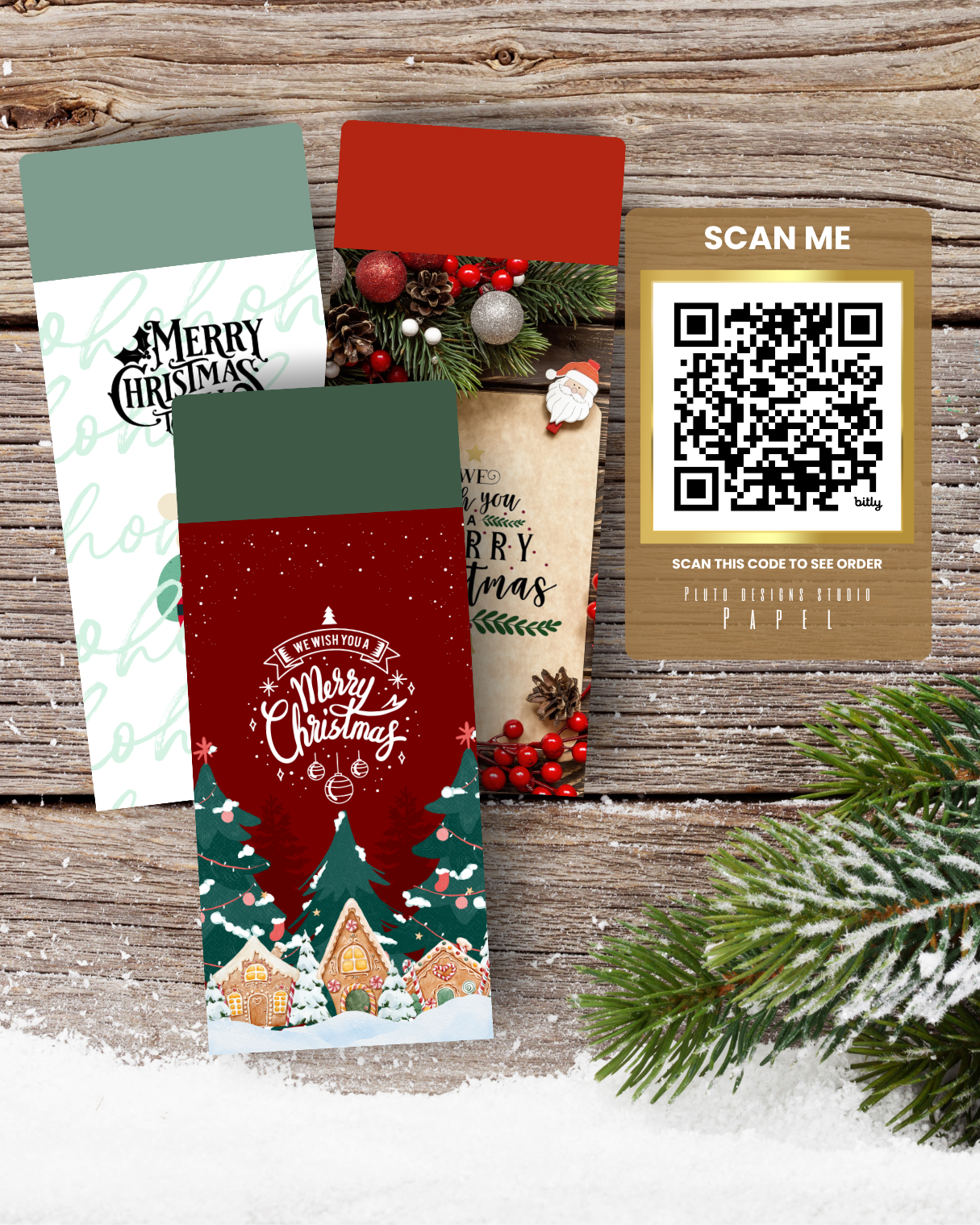Money Envelope Holiday Christmas Theme 4