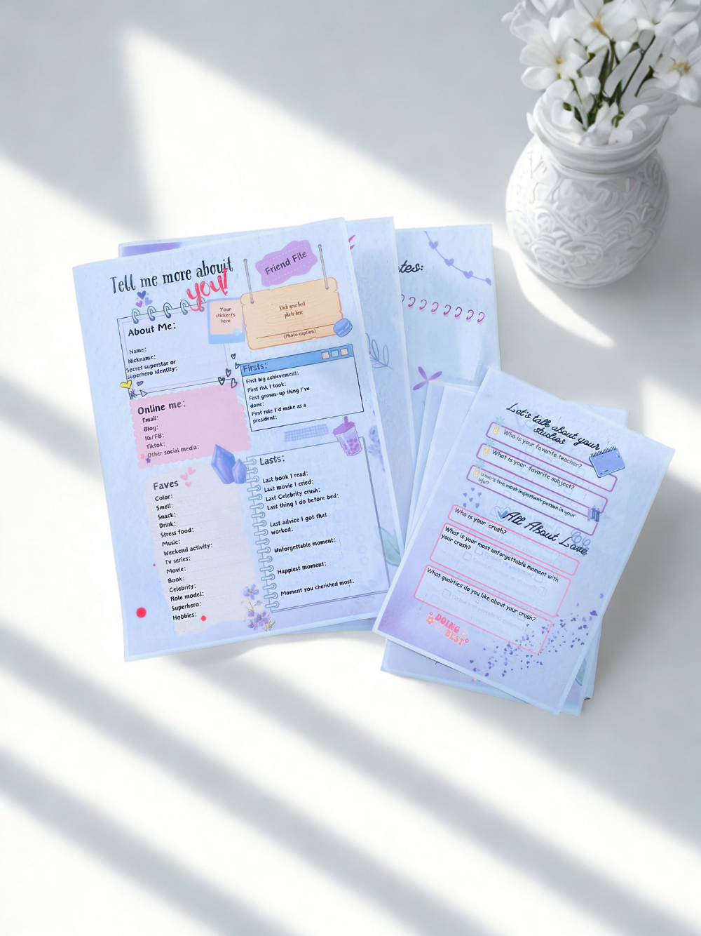 Slam Book for Friends – Fun & Interactive Friendship Notebook Diary for Kids and Teens