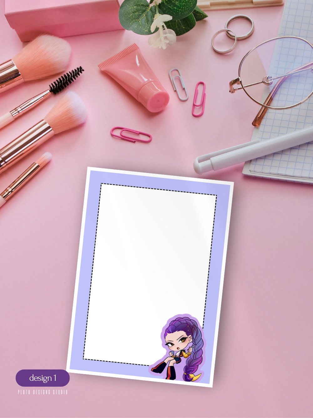 Kpop Demon Hunters A6 Notepad Writing Paper – 7 Cute Designs