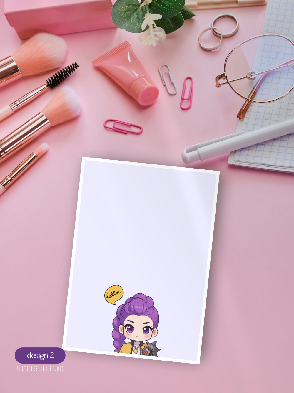 Kpop Demon Hunters A6 Notepad Writing Paper – 7 Cute Designs