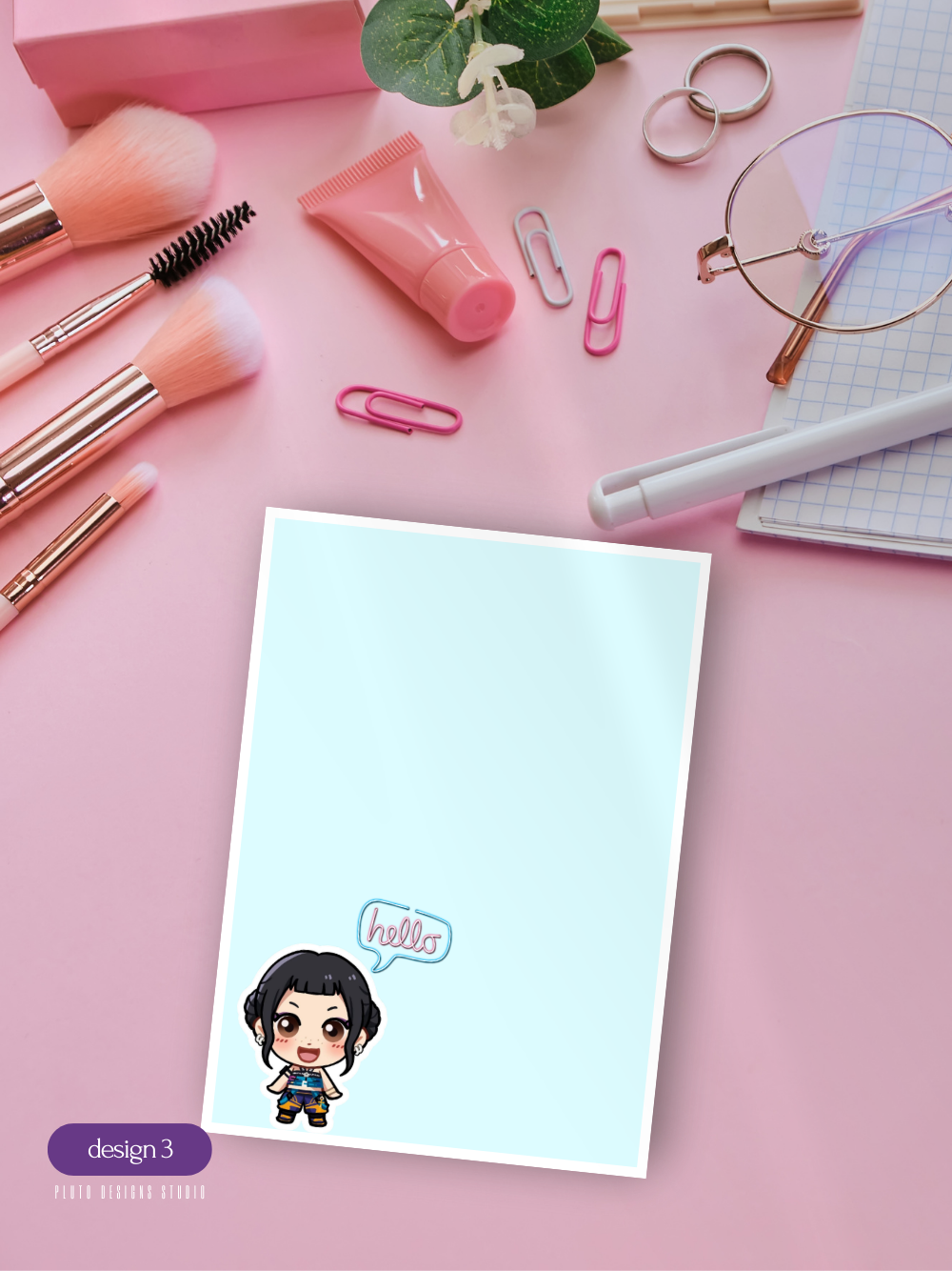Kpop Demon Hunters A6 Notepad Writing Paper – 7 Cute Designs