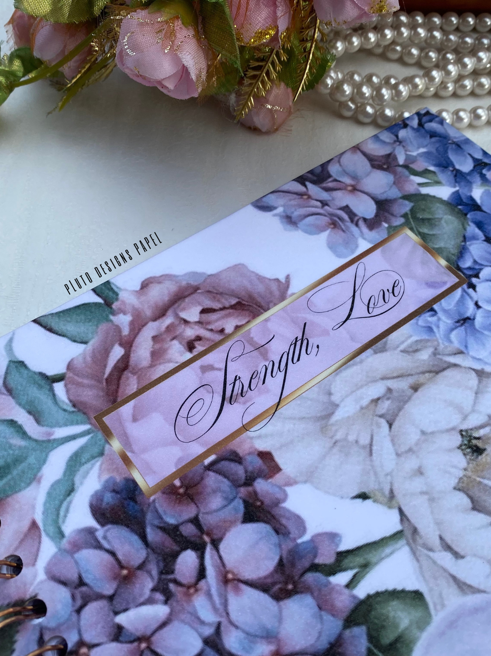 Fairy Garden Spiral Love Journal Notebook