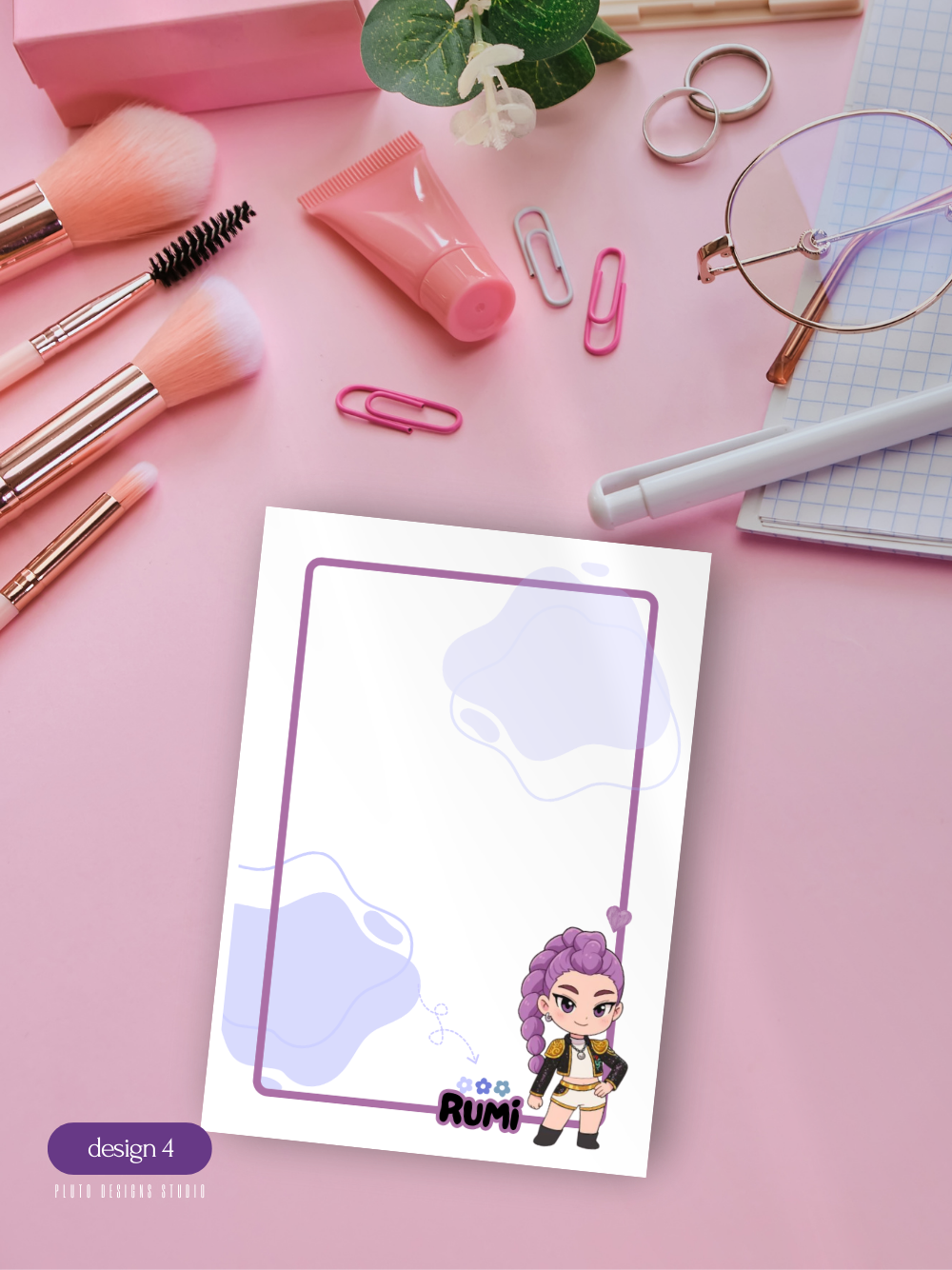Kpop Demon Hunters A6 Notepad Writing Paper – 7 Cute Designs