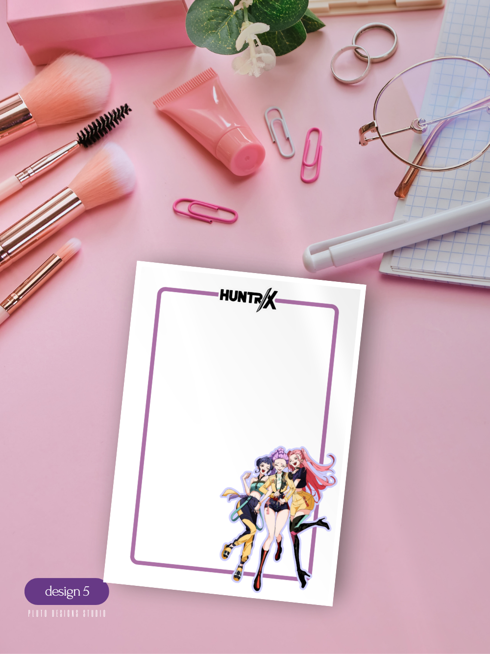 Kpop Demon Hunters A6 Notepad Writing Paper – 7 Cute Designs