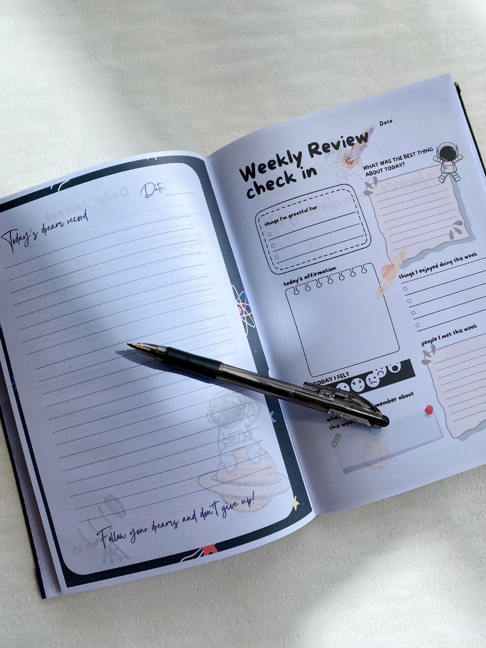 Astronaut-Themed Kids' Journal Notebook – Out-of-This-World Fun!