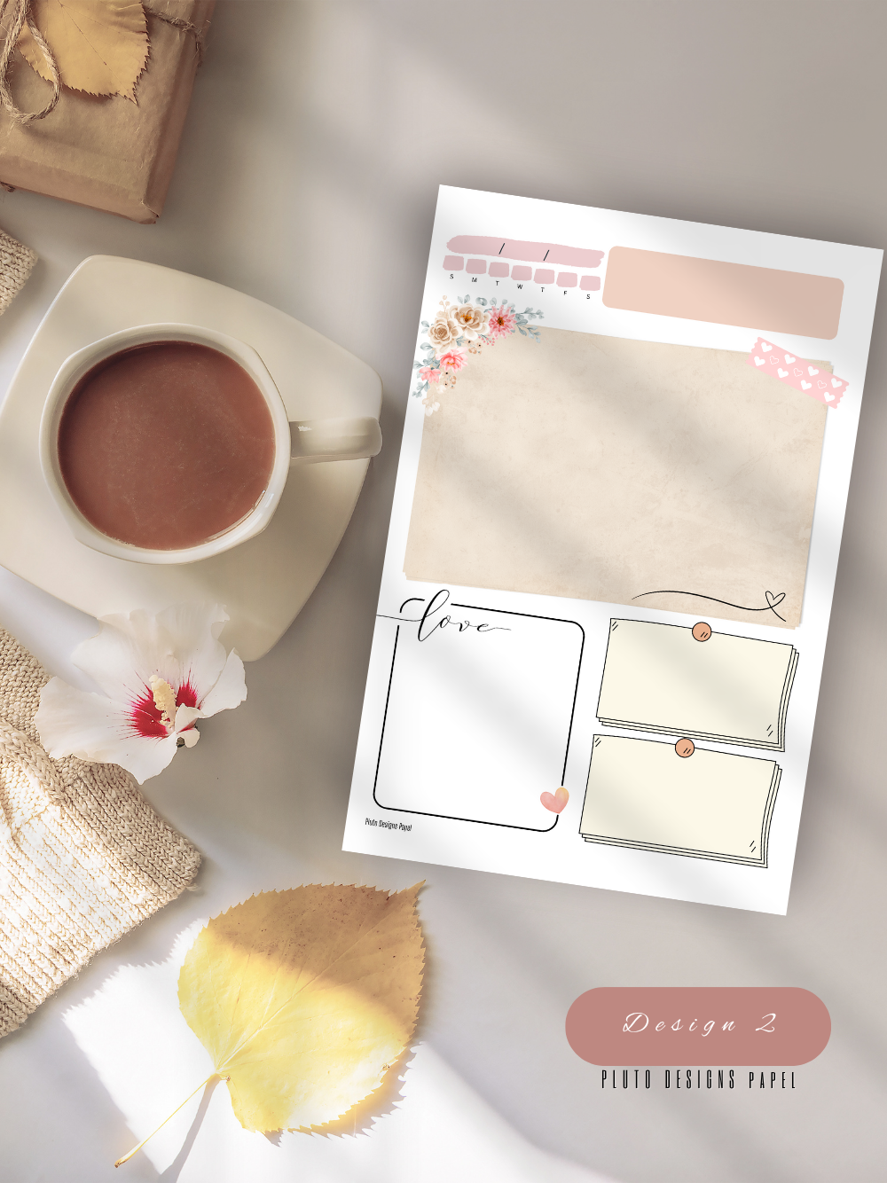 A5 To-Do List Notepad – Pastel Shabby Chic Design