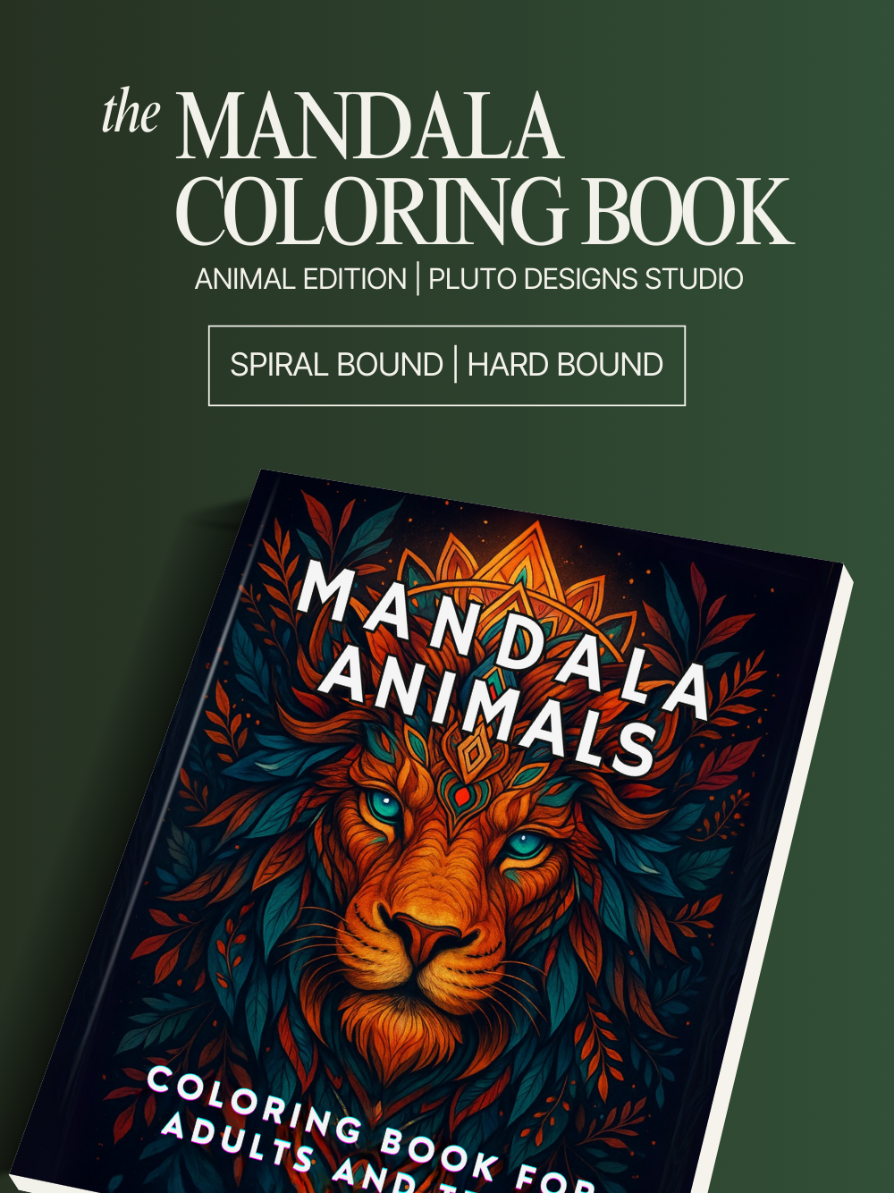 Mandala Animal Coloring Book for Kids Adults & Teens: 75+ Animal Designs for Stress-relief and Relaxation
