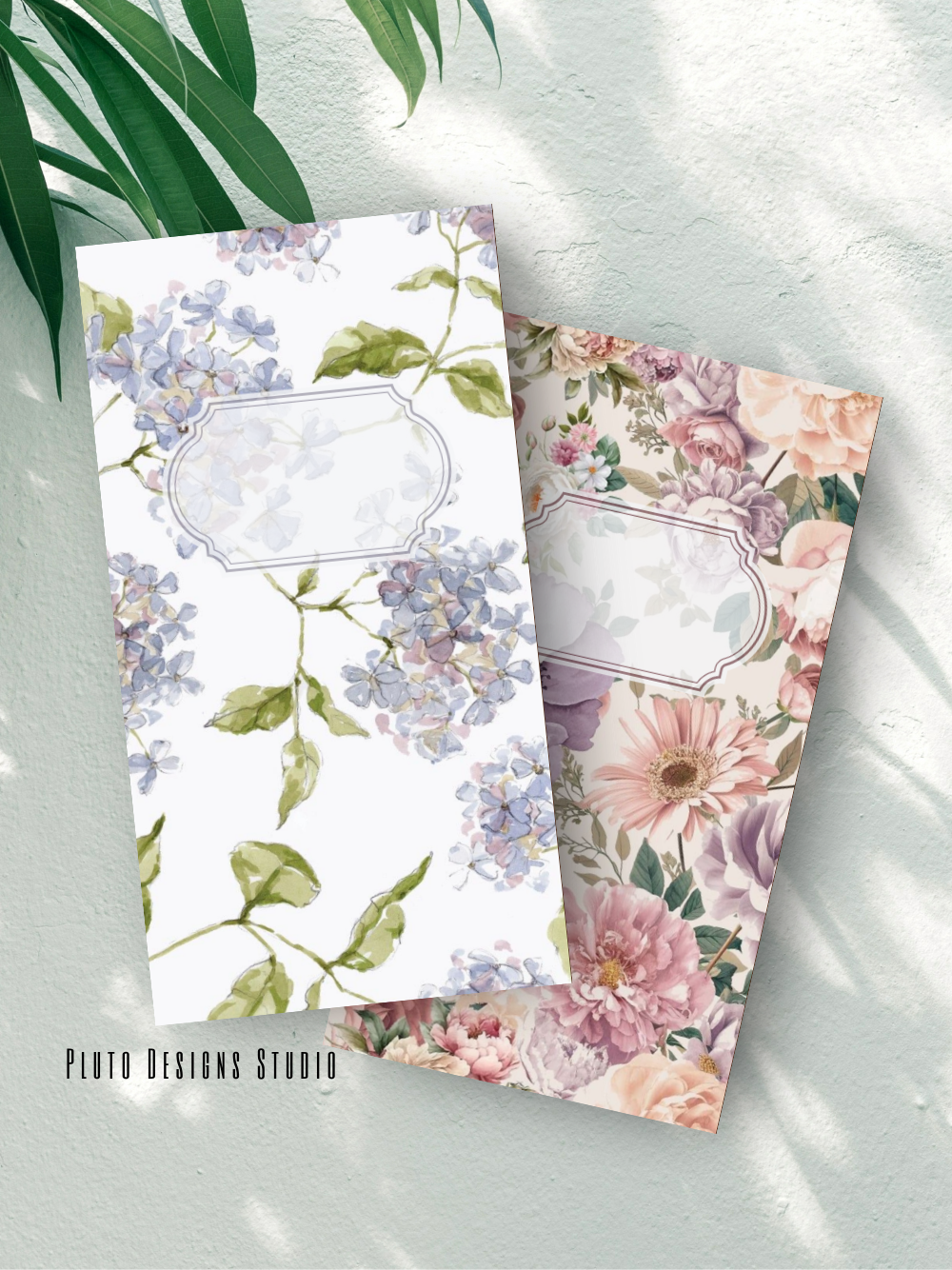 Money Envelope Elegant Floral Border Vintage Theme