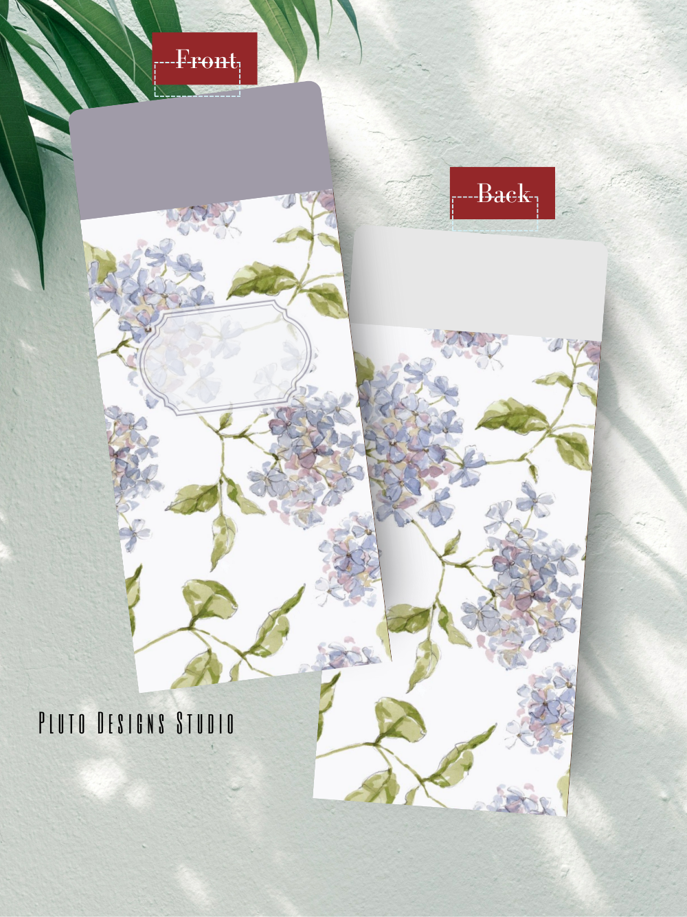 Money Envelope Elegant Floral Border Vintage Theme