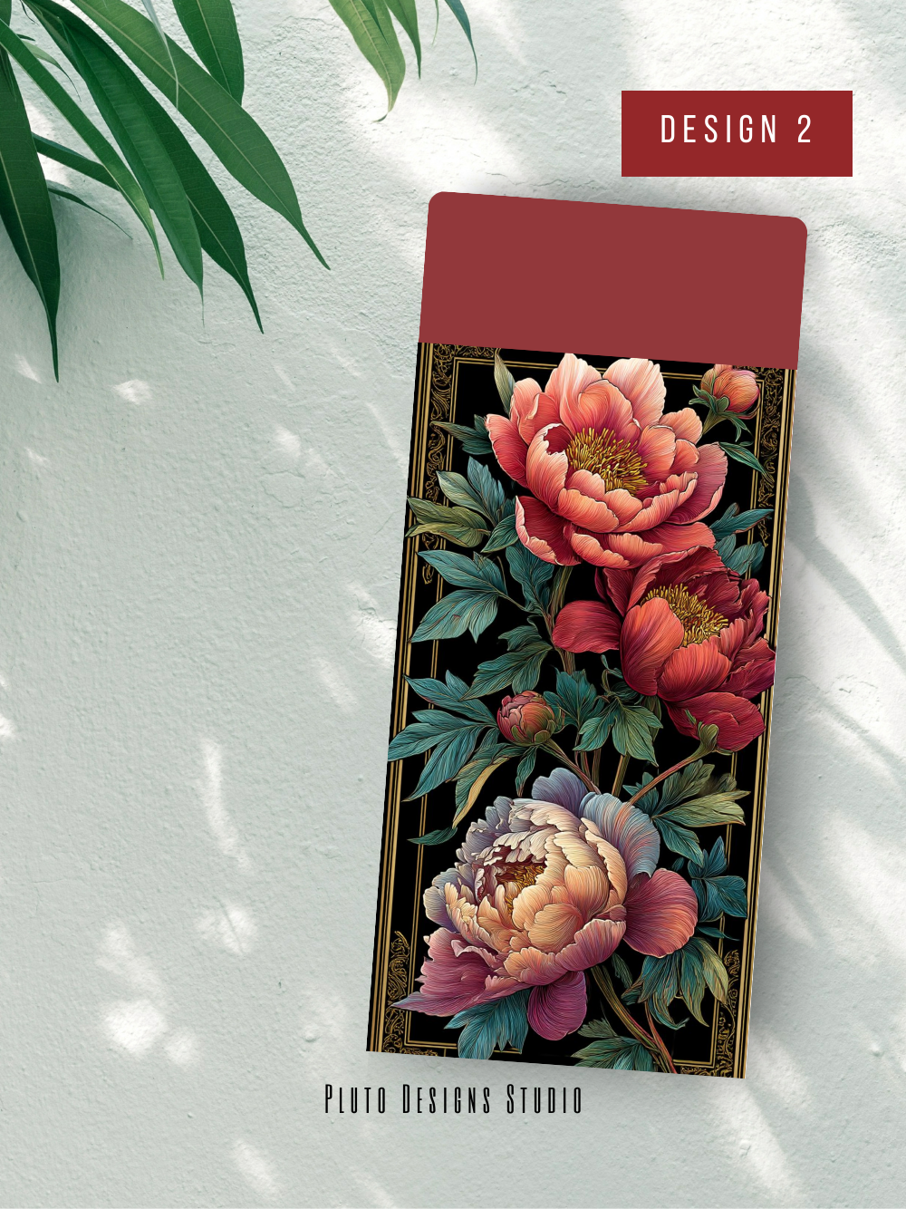 Money Envelope Elegant Floral Border Vintage Theme