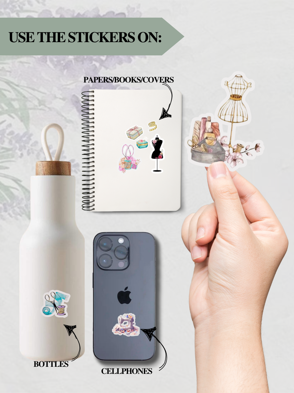 33 PCS Sewing Craft Stickers – Waterproof & High-Quality Graphics