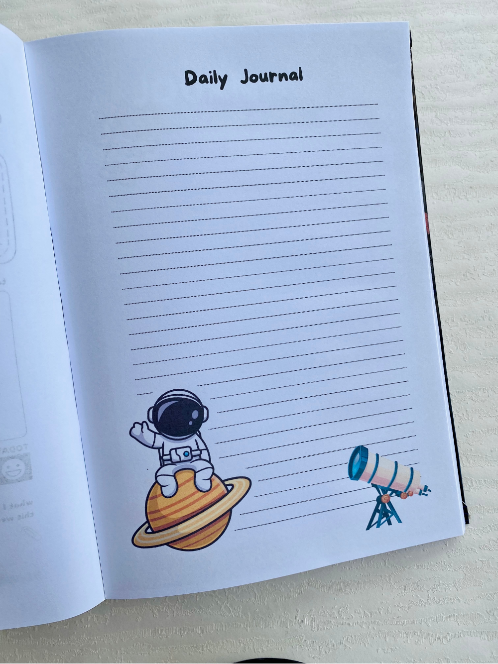 Astronaut-Themed Kids' Journal Notebook – Out-of-This-World Fun!