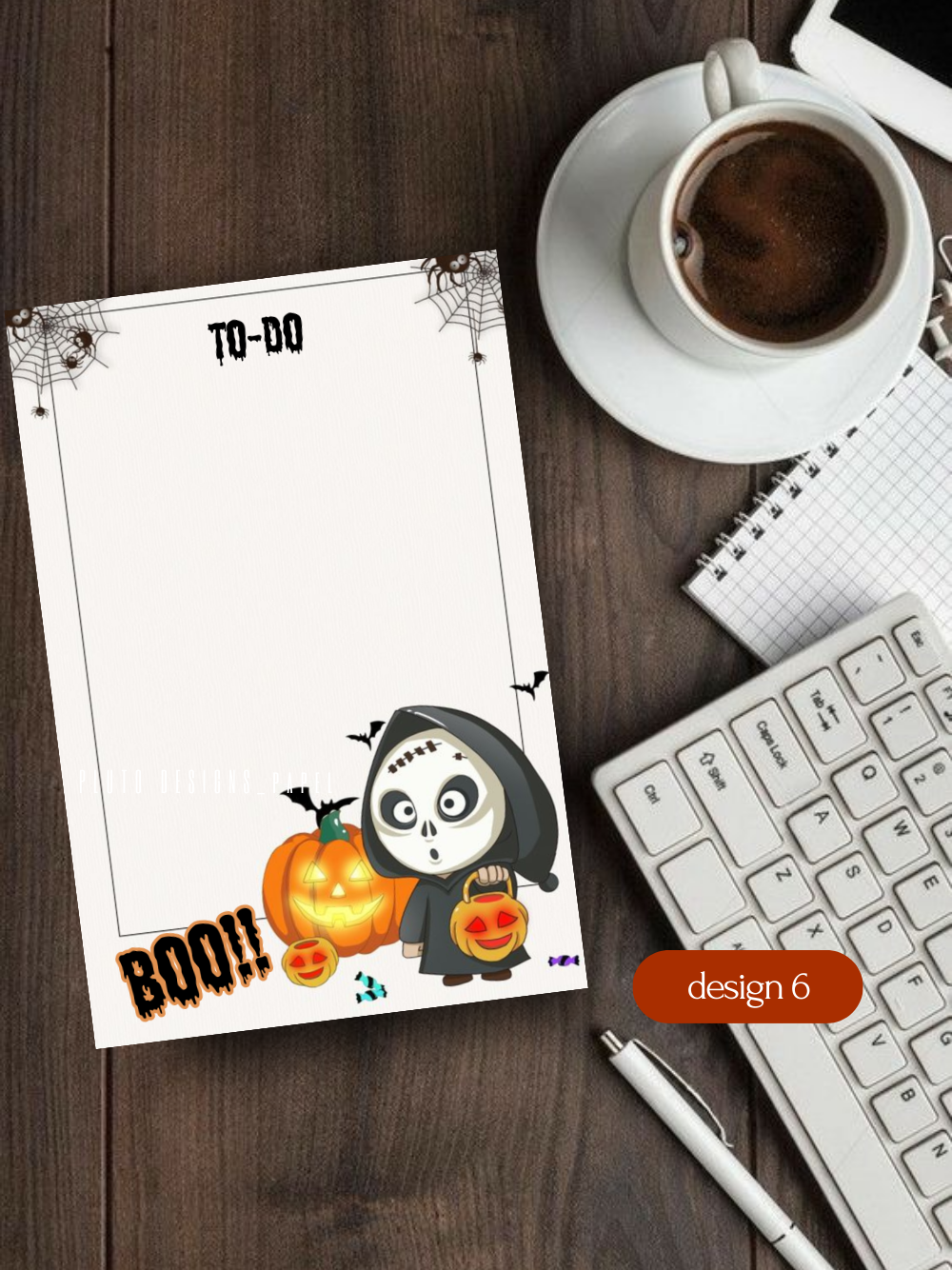 Halloween Notepad & To-Do List Notepad set or Bundle