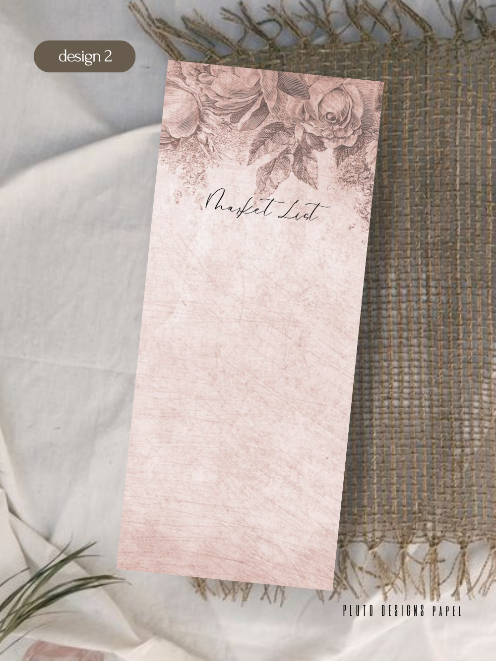 Flower Garden Market List Notepads (10 Pretty Designs)