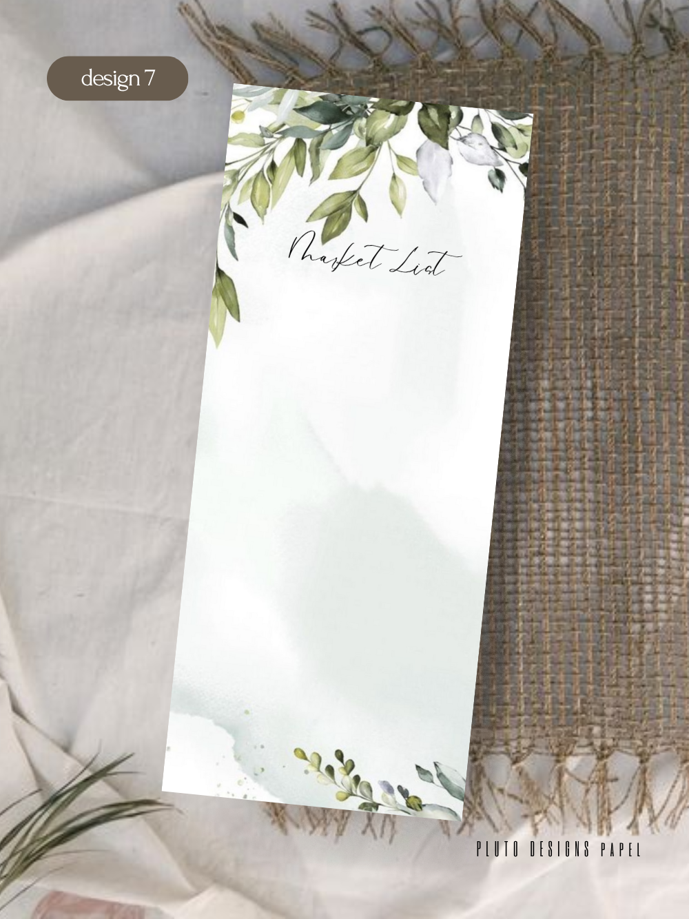 Flower Garden Market List Notepads (10 Pretty Designs)