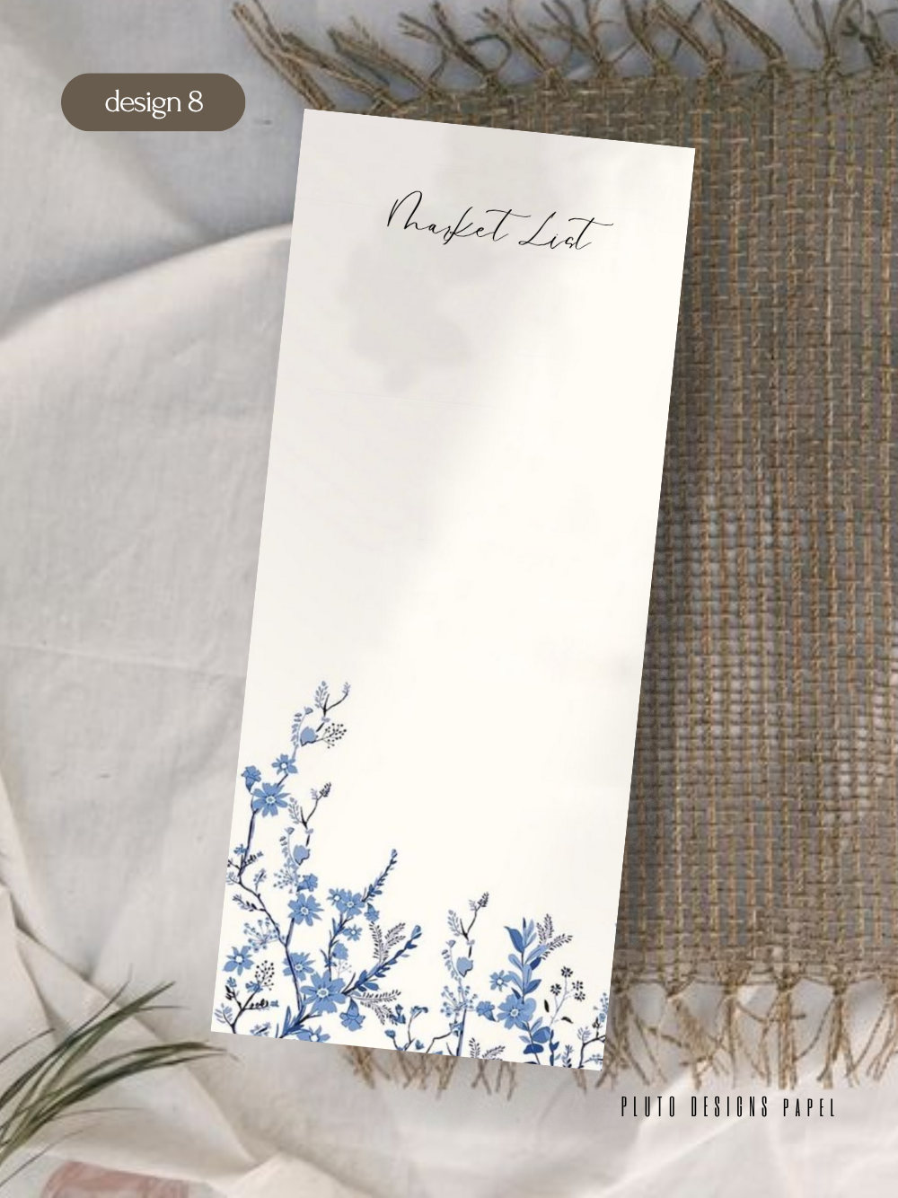 Flower Garden Market List Notepads (10 Pretty Designs)