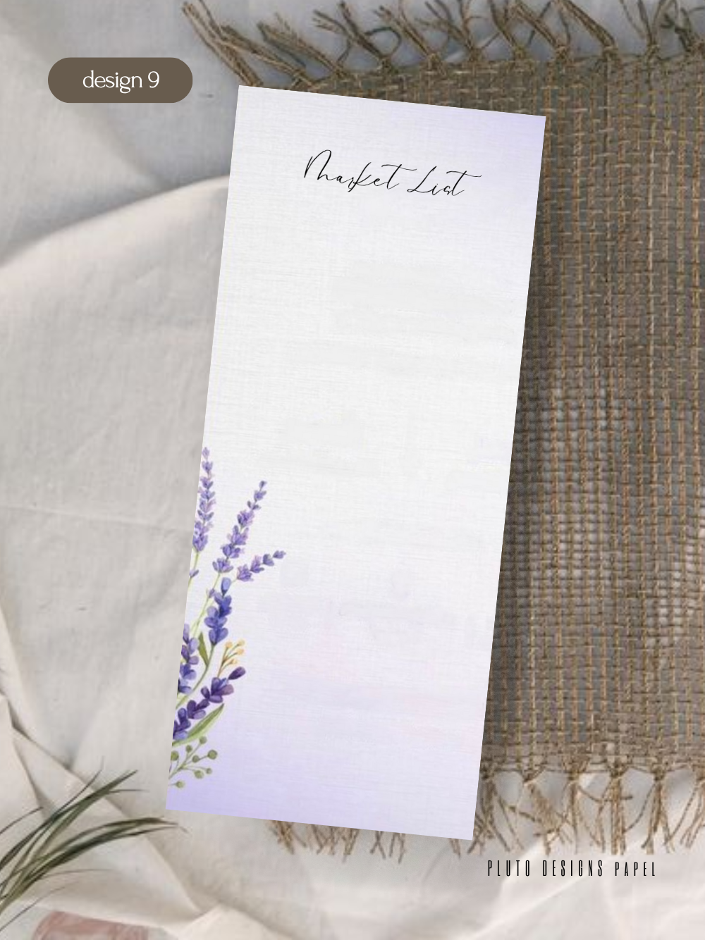 Flower Garden Market List Notepads (10 Pretty Designs)