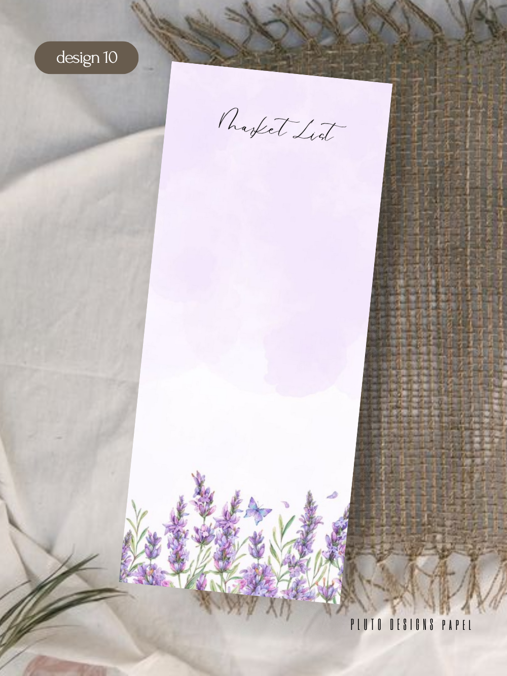 Flower Garden Market List Notepads (10 Pretty Designs)