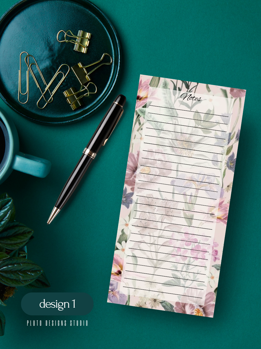 Floral Gardens Notepad set Writing Pad | Memo Pad