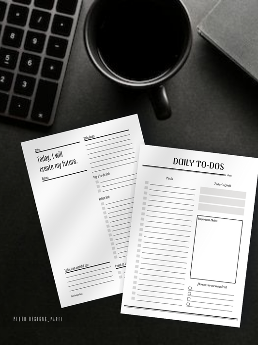 Minimalist Corporate Task Handler Planner Writing Pad