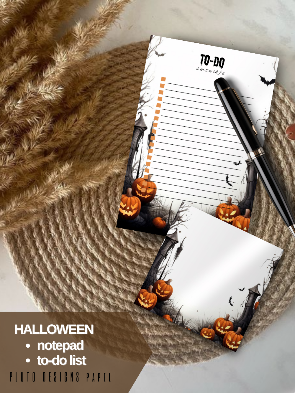 Halloween Notepad & To-Do List Notepad set or Bundle