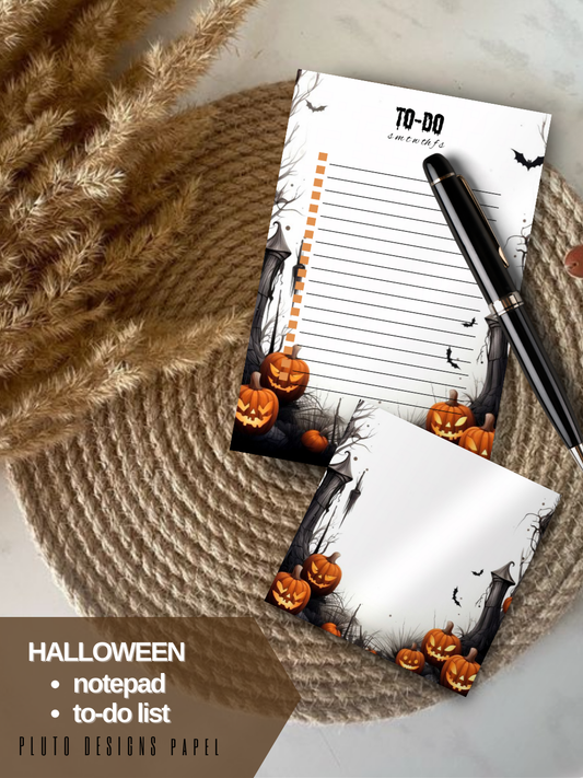 Halloween Notepad & To-Do List Notepad set or Bundle