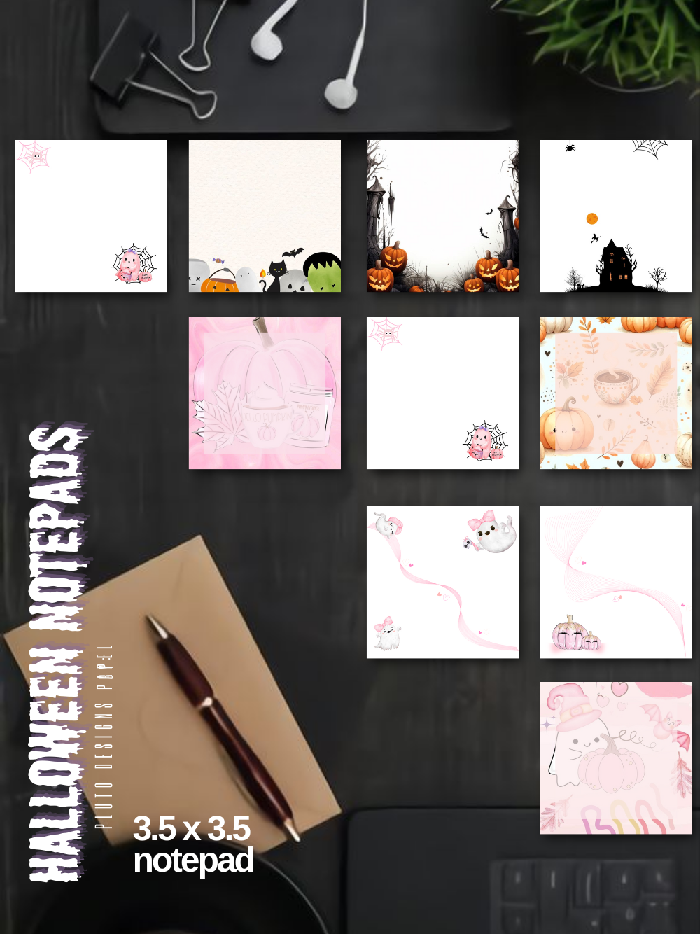 Halloween Notepad & To-Do List Notepad set or Bundle