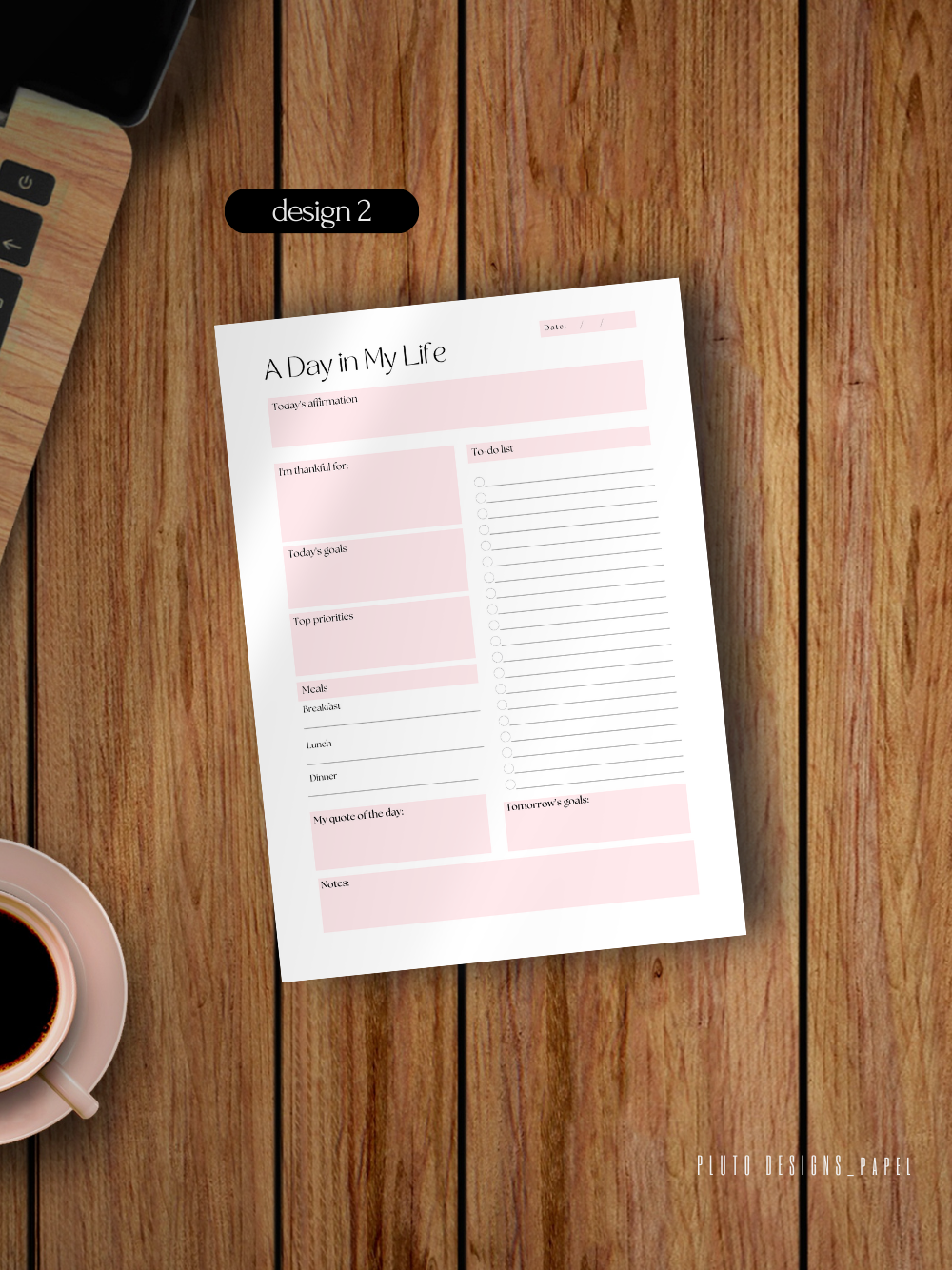Daily Planner with Time Schedules Writing Pad Notepads