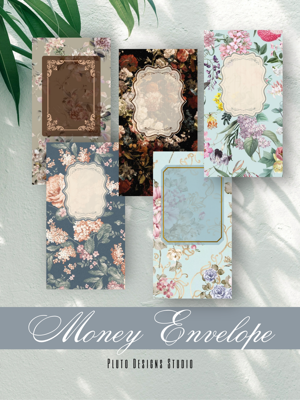 Money Envelope Vintage & Elegant Florals Batch Floral Garden