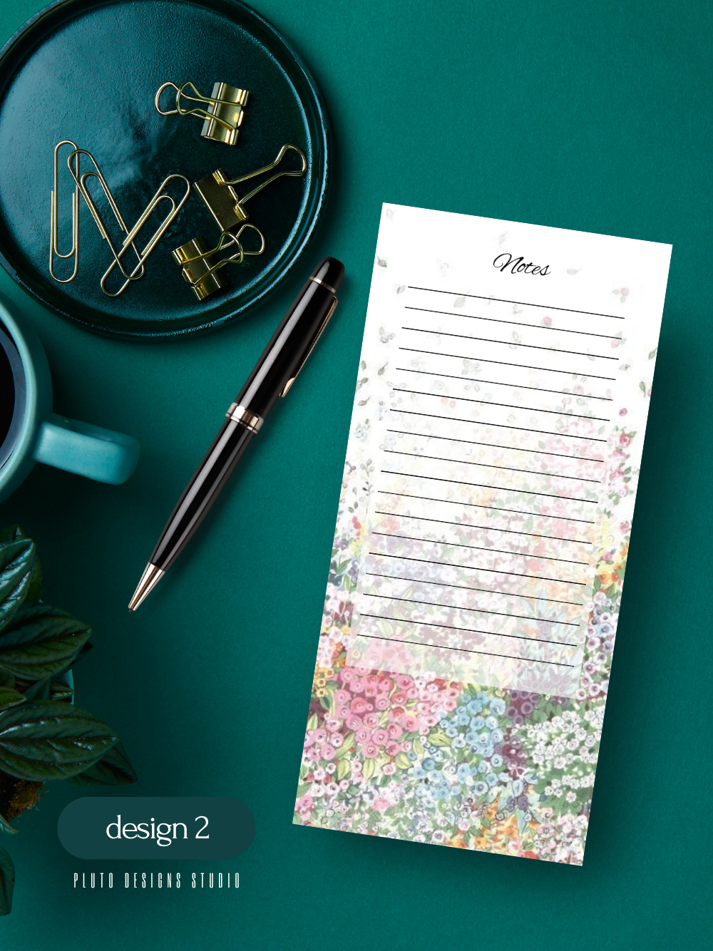 Floral Gardens Notepad set Writing Pad | Memo Pad