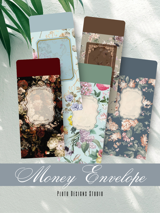 Money Envelope Vintage & Elegant Florals Batch Floral Garden