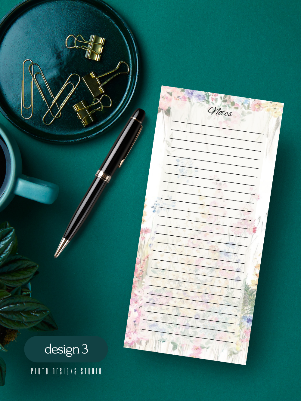 Floral Gardens Notepad set Writing Pad | Memo Pad