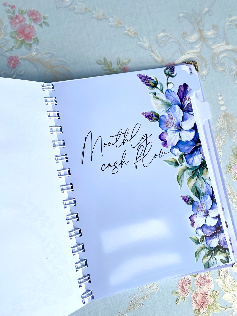2026 Dated Floral Purple Planner - Beautiful Lavenders & Flowers with Monthly Goals