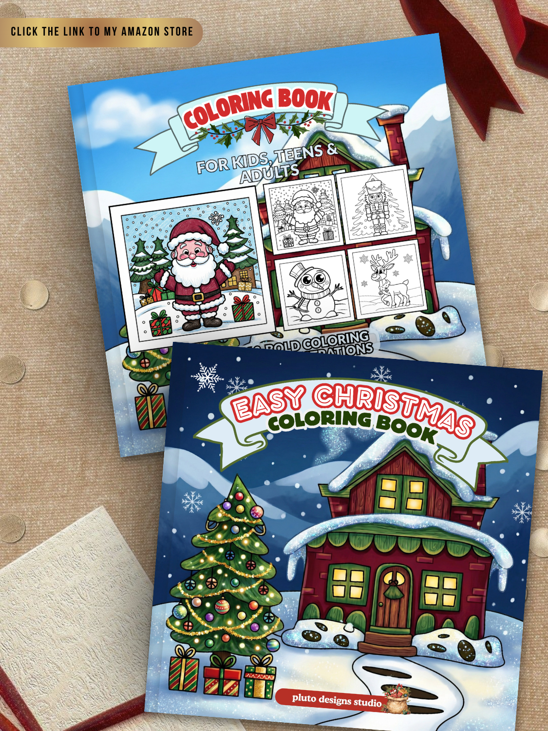 Christmas Coloring Book for All Ages – 60 Cute & Easy Holiday Illustrations | Stress-Relief, Creativity & Perfect Gift Idea