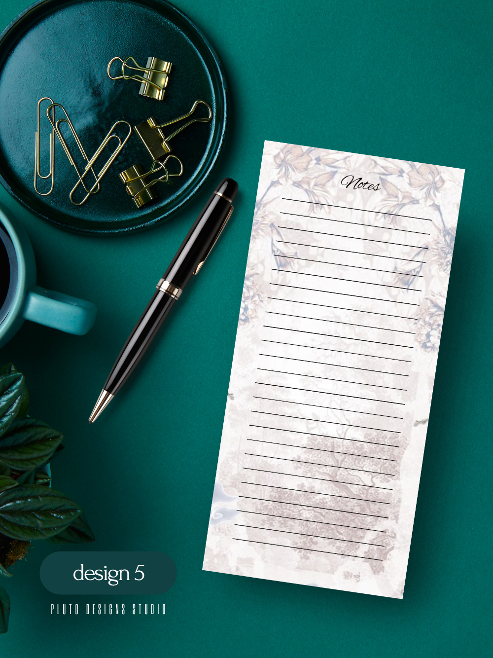 Floral Gardens Notepad set Writing Pad | Memo Pad