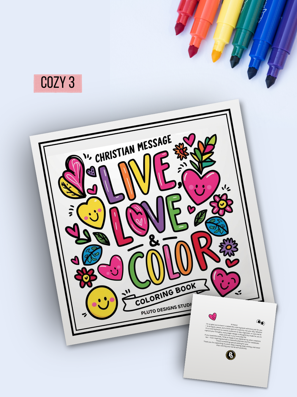 50 Inspirational Coloring Book for Adults: Christian Message Patterns to Color - Bold & Easy Positive Christians Affirmations for Adults Men Women & Teens