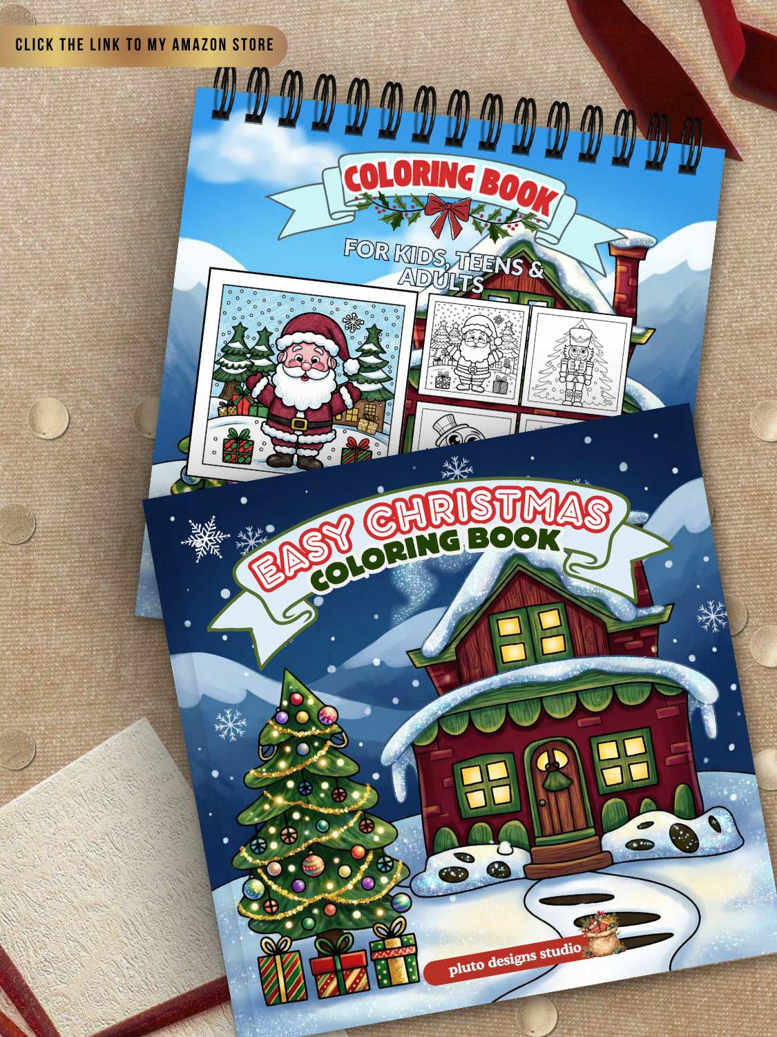 Christmas Coloring Book for All Ages – 60 Cute & Easy Holiday Illustrations | Stress-Relief, Creativity & Perfect Gift Idea