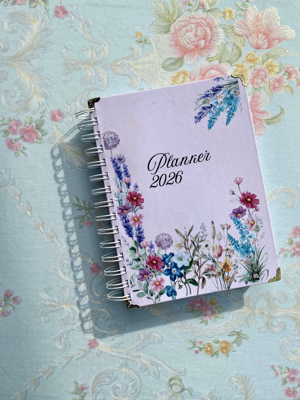 2026 Dated Floral Pink Planner - Weekly & Dated Planner with Monthly Cash Flow | Password Tracker