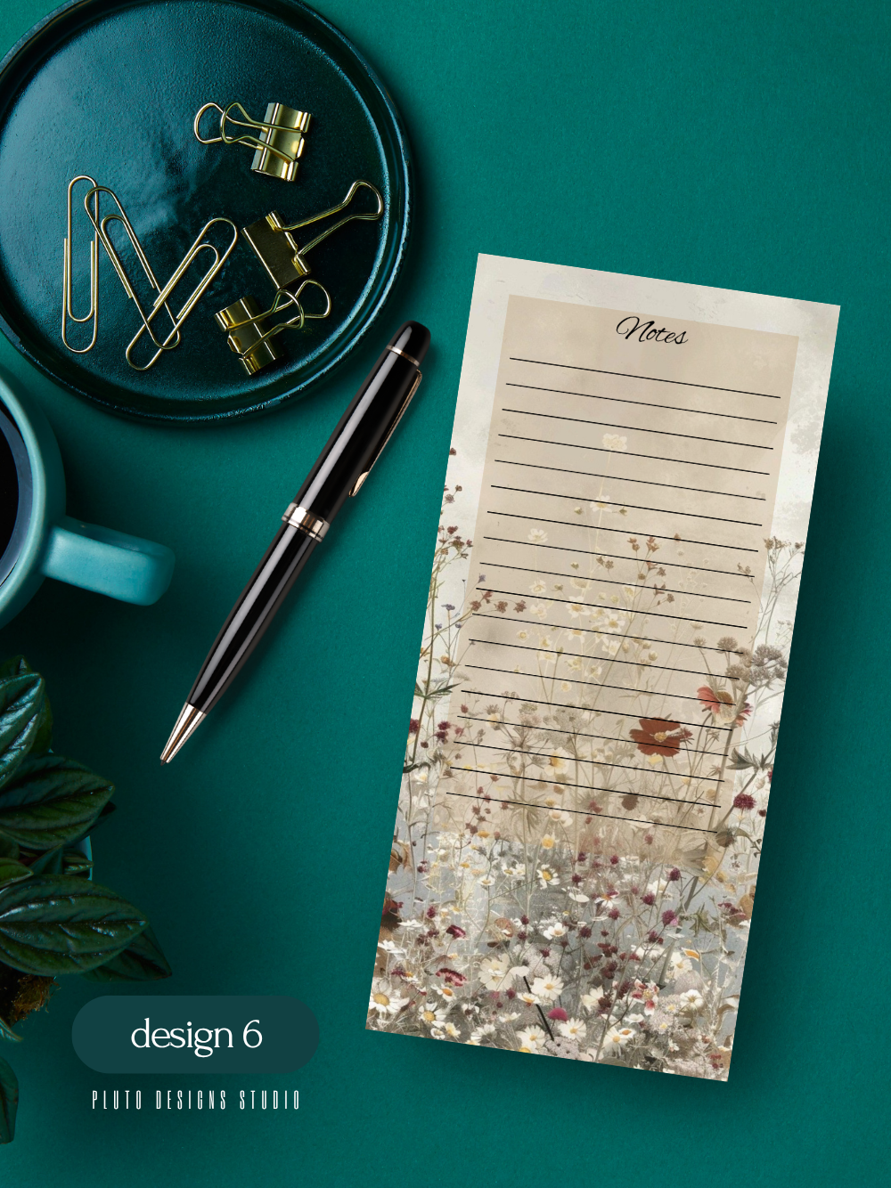 Floral Gardens Notepad set Writing Pad | Memo Pad