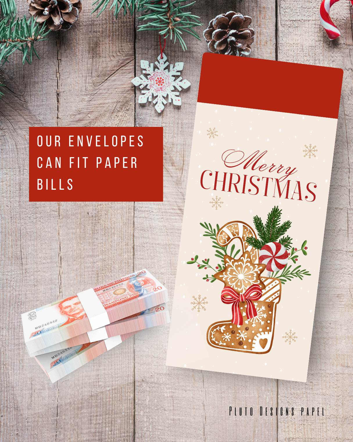 Money Envelope Holiday Christmas Theme 2