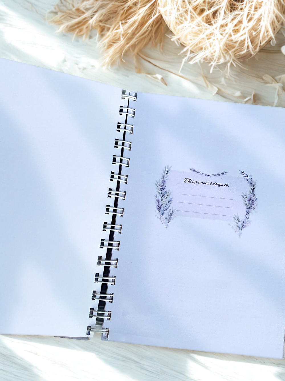 2026 Dated Floral Purple Planner - Beautiful Lavenders & Flowers with Monthly Goals