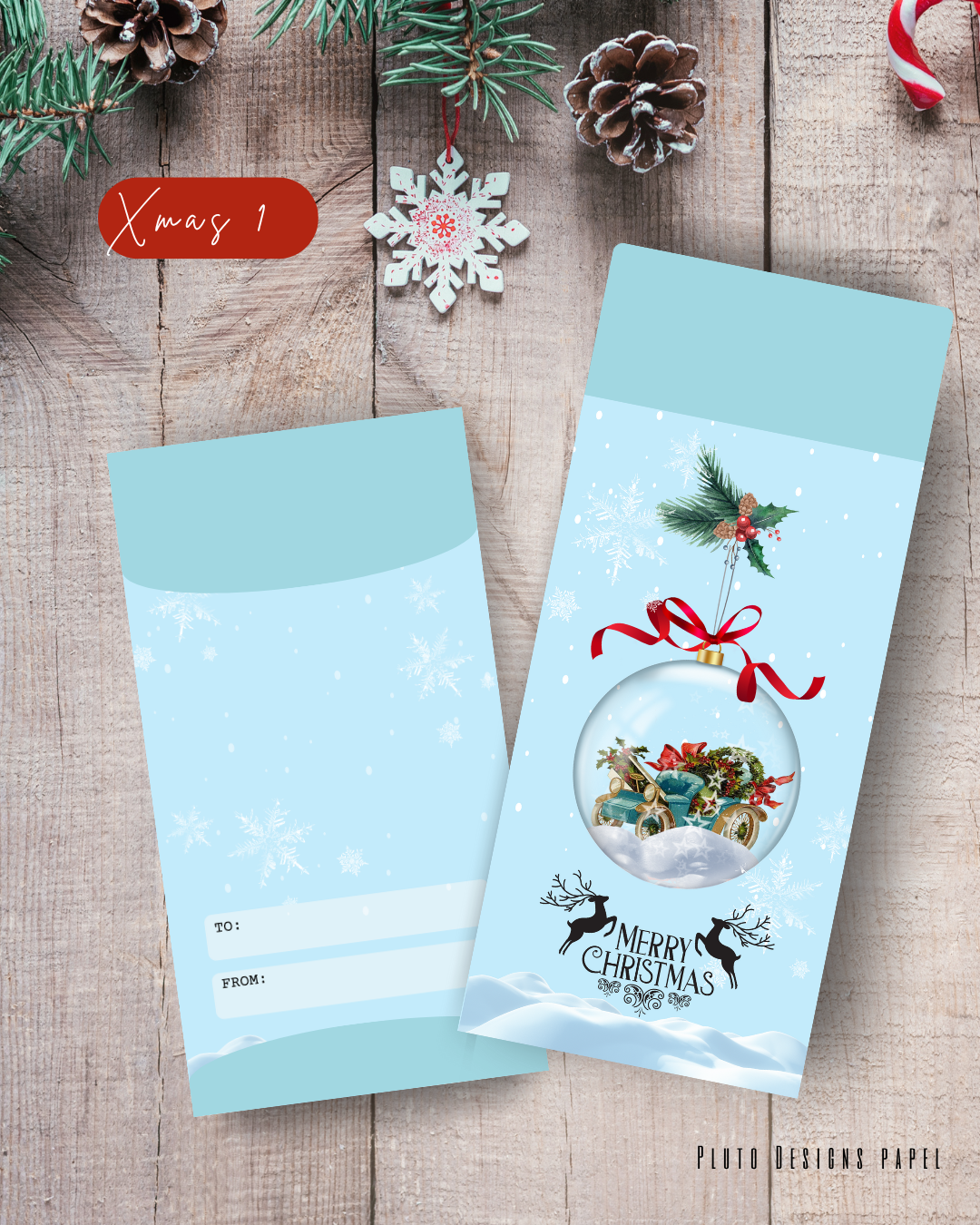 Money Envelope Holiday Christmas Theme 2