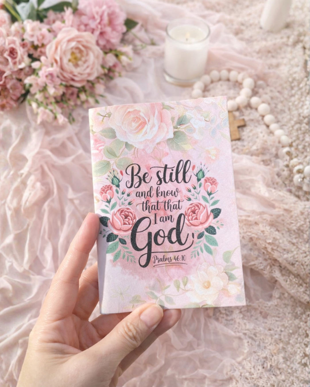 4-Pc Christian A5 Mini Journal Set – Faith-Based Notebook Pack with Bible Scripture Designs