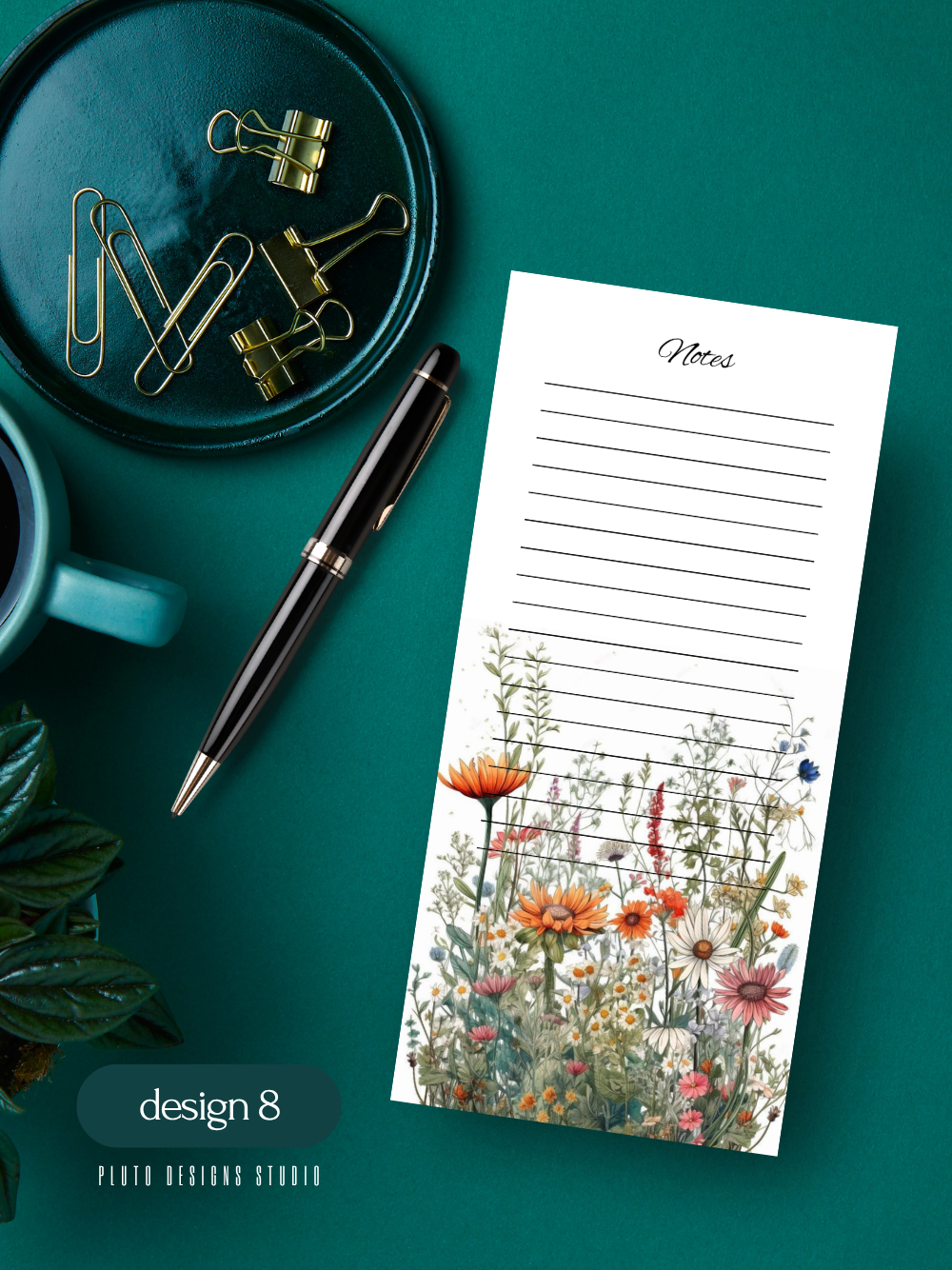 Floral Gardens Notepad set Writing Pad | Memo Pad