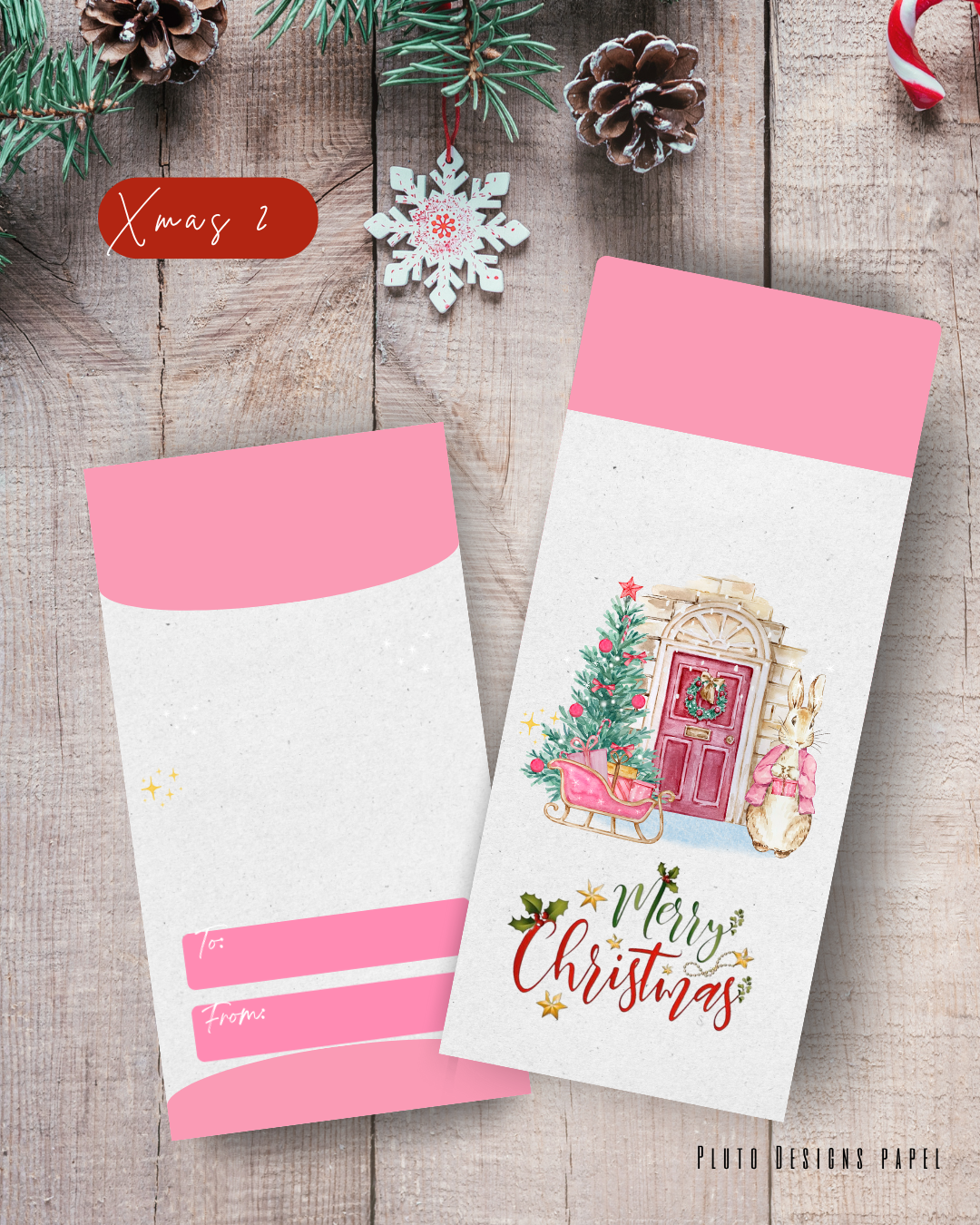 Money Envelope Holiday Christmas Theme 2